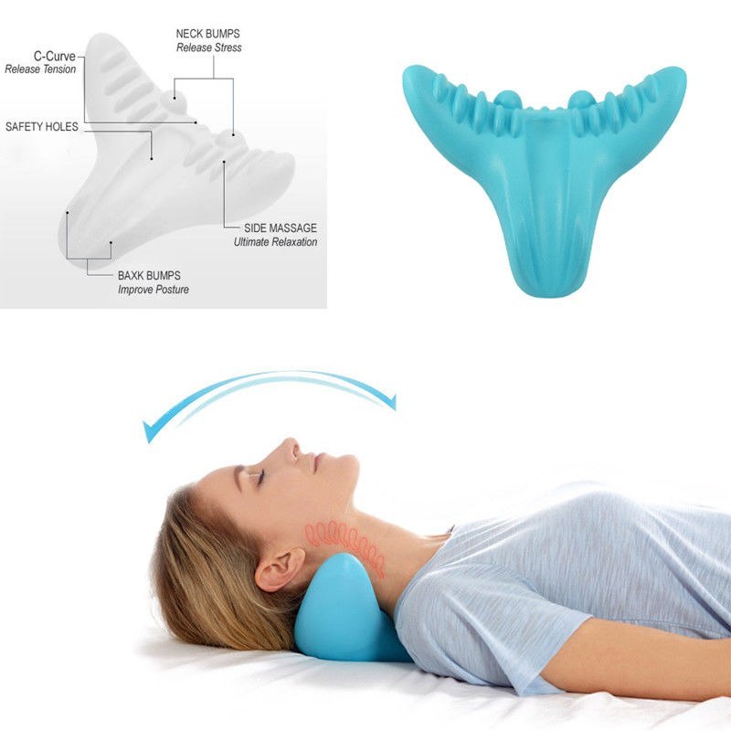 Shiatsu massage pillow C-rest neck and neck cervical spine relaxation muscle memory foam pillow Shiatsu massage pillow C-rest neck and neck cervical spine relaxation muscle memory foam pillow